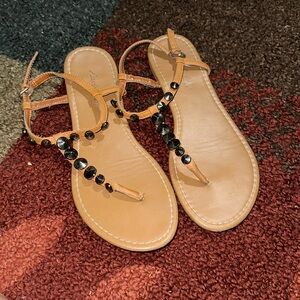 Stud Tan American Eagle Sandals